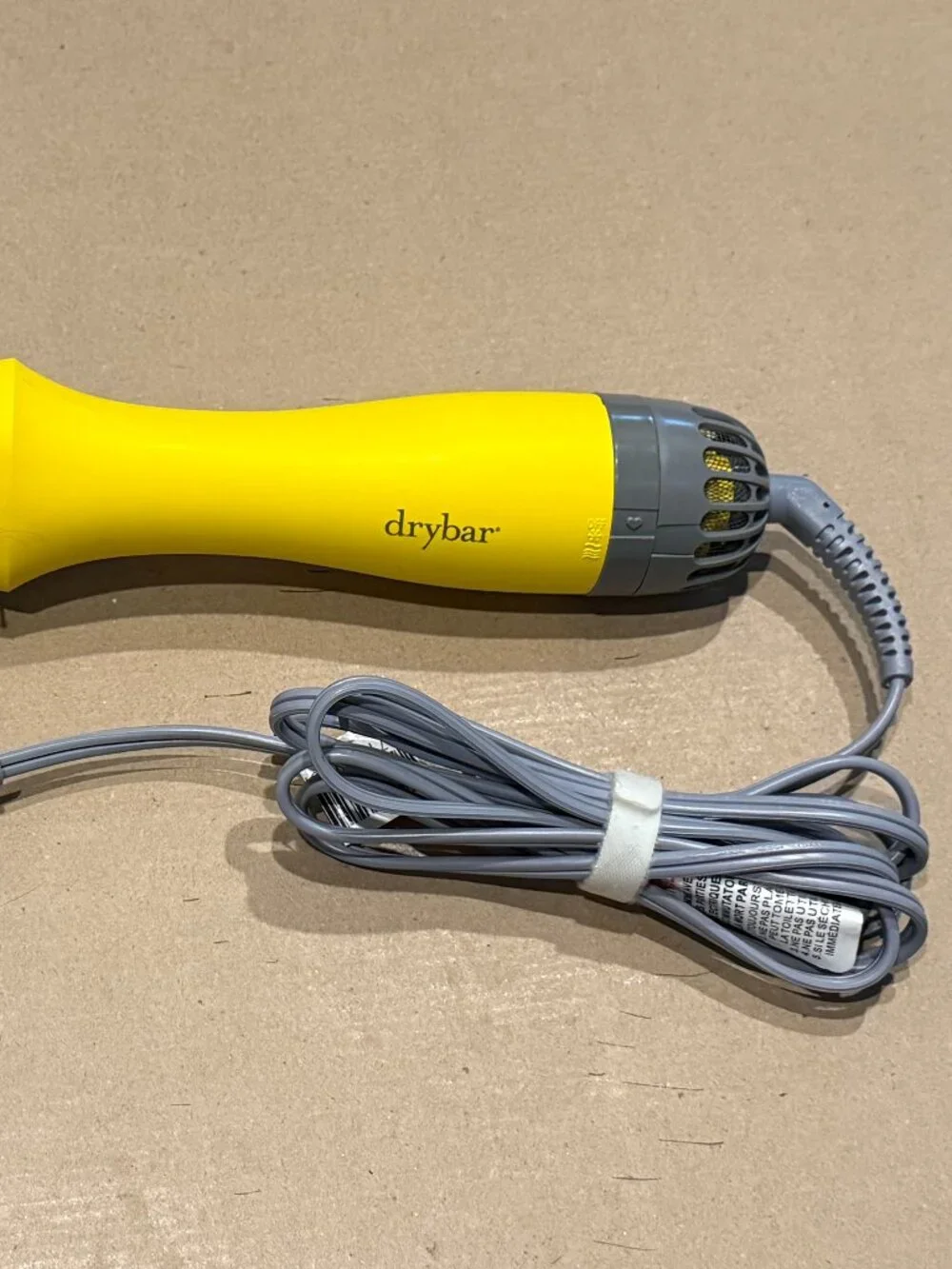 Drybar The Double Shot Oval Blow-Dryer Brush Yellow Volumizing Hair Styler